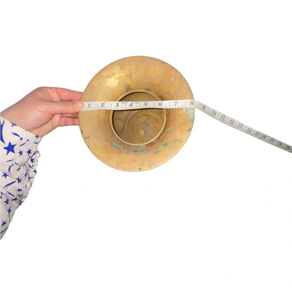 vintage brass pot / vase / spitoon - Picture 5 of 7